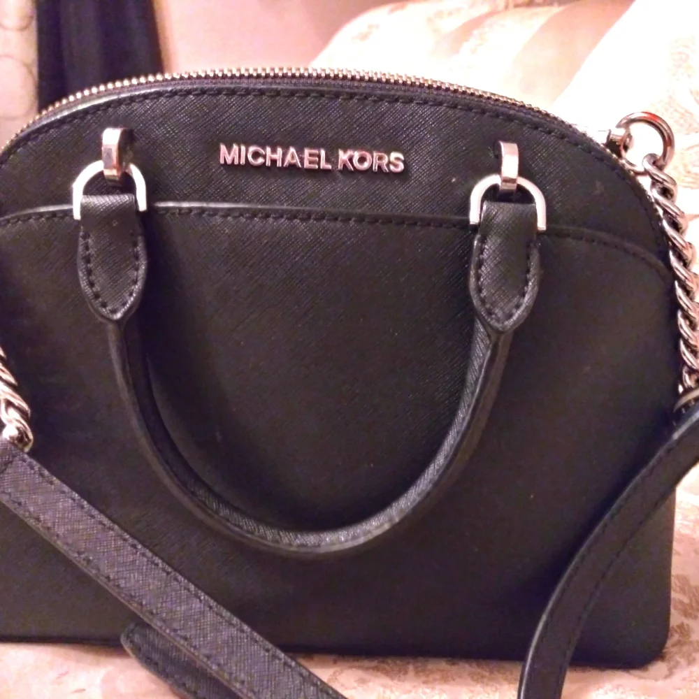 Michael Kors Black Crossbody Dome Satchel